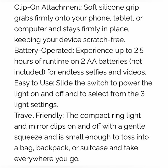 CONAIR - Travel Smart || Selfie Light - Ring Light + Mirror - Picture 10 of 12